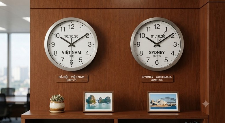 Múi giờ Úc: Sydney, Melbourne chênh Việt Nam mấy tiếng?