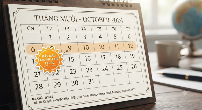 Múi giờ Úc: Sydney, Melbourne chênh Việt Nam mấy tiếng?